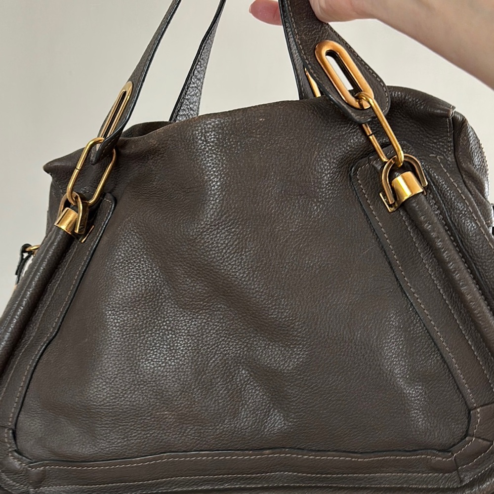 Elegant Brown Leather Handbag